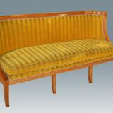 Empire walnut hooded sofa