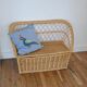 Rattan and wicker toy box