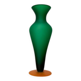 Glass vase from the Italian Satinato series attributed to Carlo Moretti, 1970s.