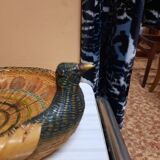 Peacock-shaped basket