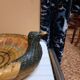 Corbeille en forme de paon