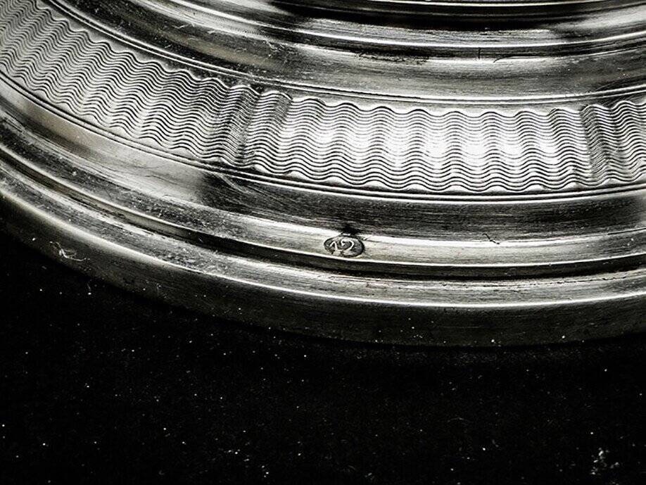 Plat à fruits en argent austro-hongrois du 19ème siècle