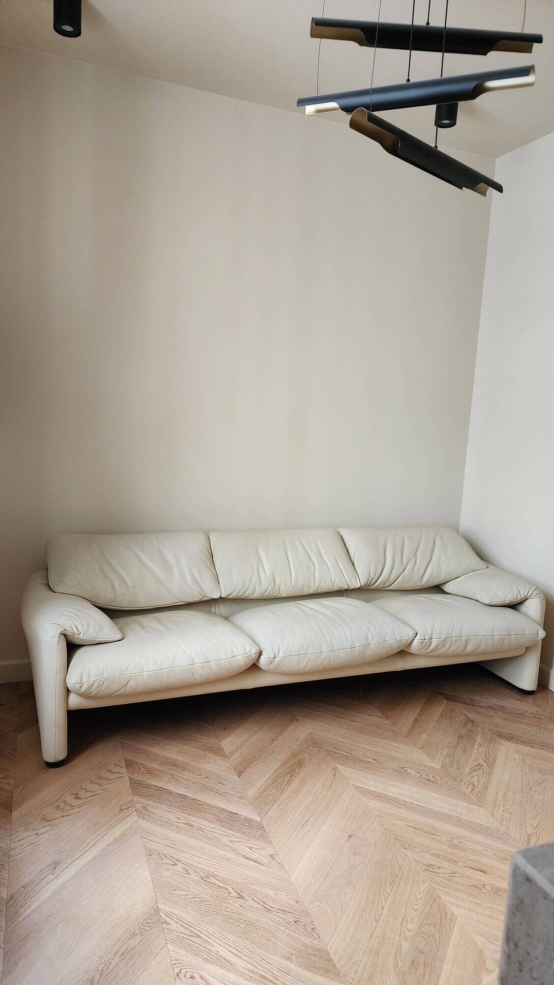 Muralunga for Cassina Leather sofa
