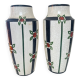 Pair of Art Deco vases – Orchie ceramics, 1930