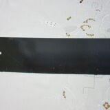 Enamelled and painted plate "10:45"