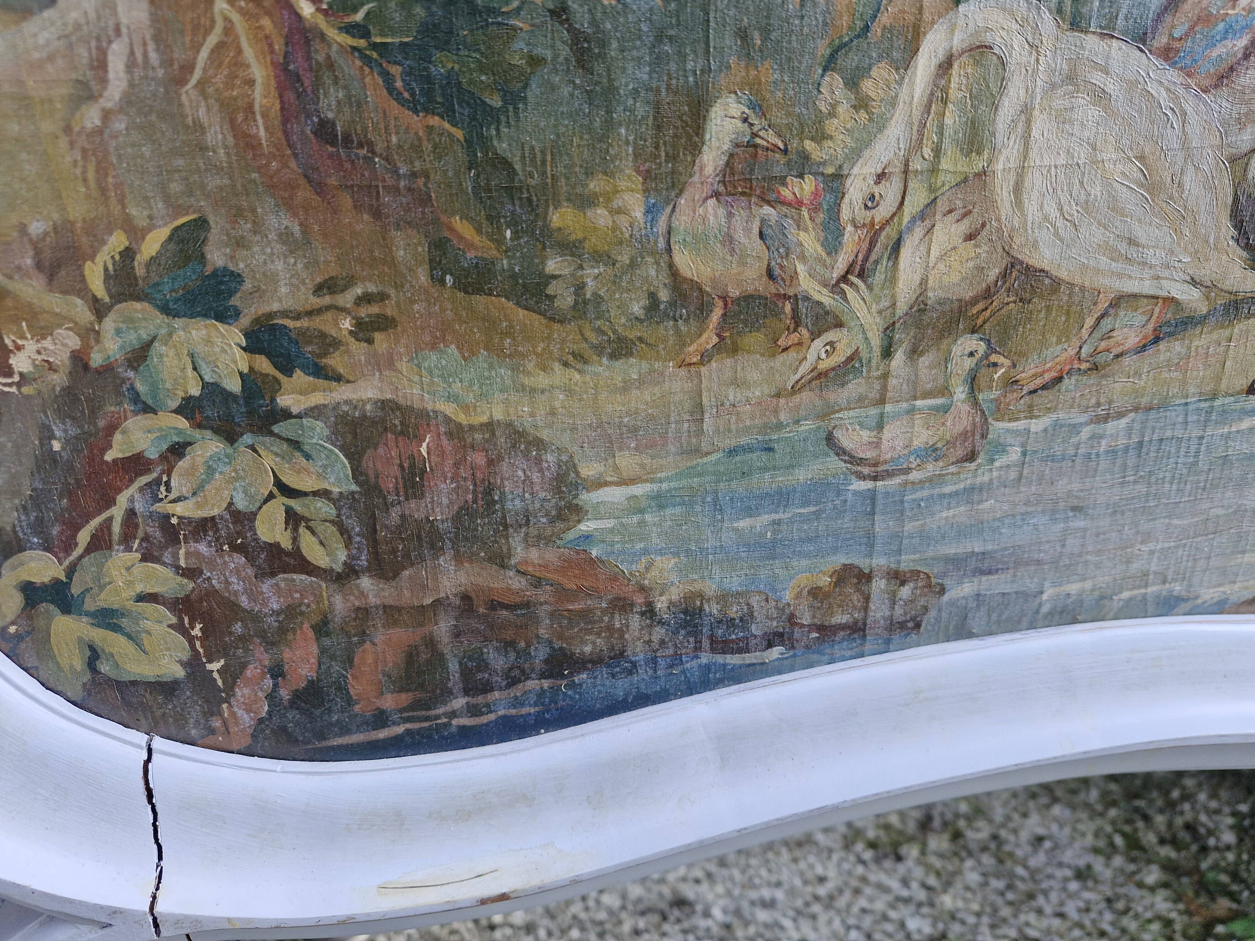 Old patinated trumeau