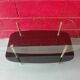 Vintage glass and gold metal coffee table 1950