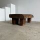 Asian solid wood quadripod brutalist coffee table H30 L81 l42