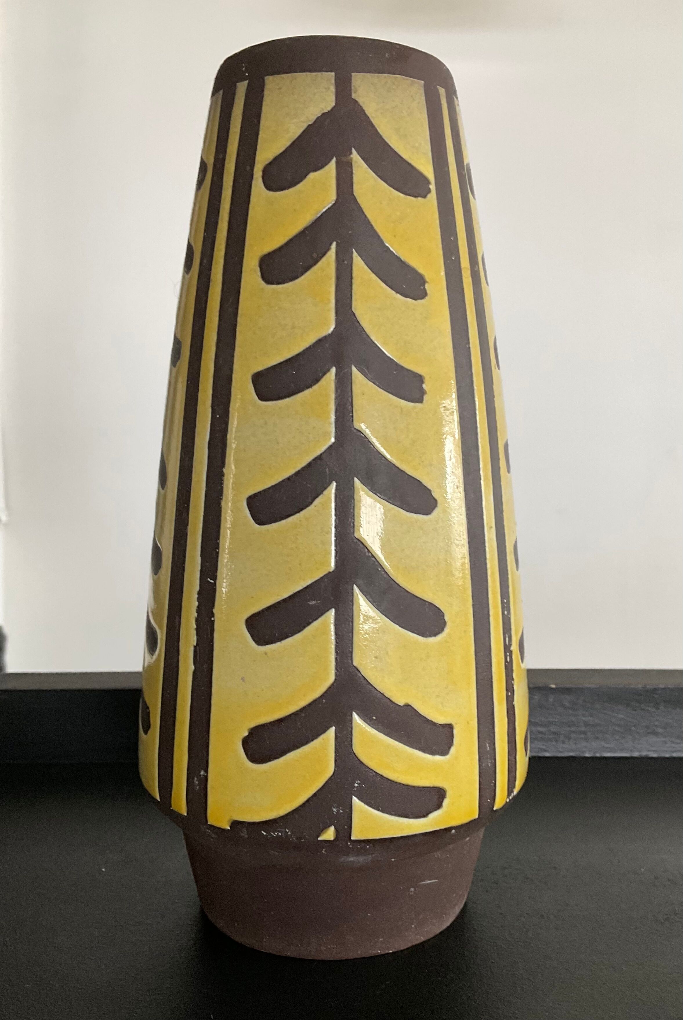 Vintage Ceramic vase Scheurich from the 70s Germany