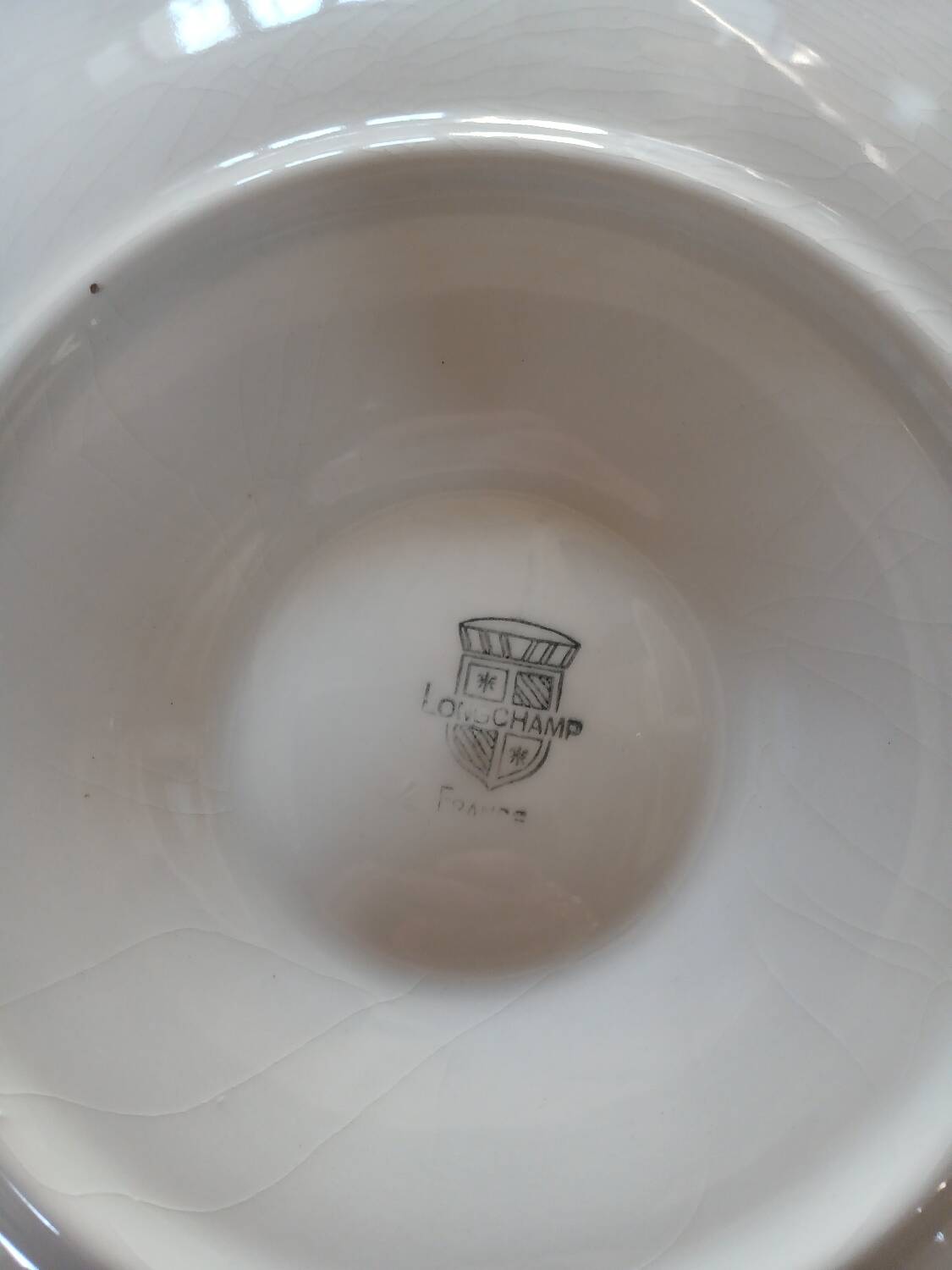 8 old Longchamp oyster plates