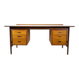 Mid-Century Design Desk in Teak by Arne Vodder & Anton Borg, 1960s