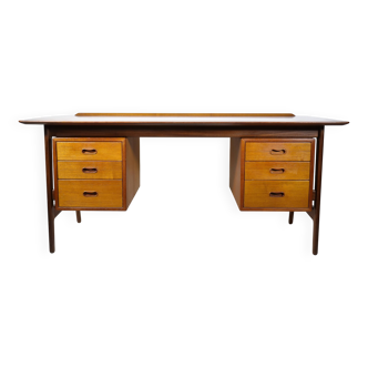 Bureau design vintage en teck par Arne Vodder et Anton Borg, 1960s