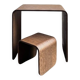 Bureau d'enfant avec tabouret assorti en bois courbé
