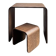 Bureau d'enfant avec tabouret assorti en bois courbé