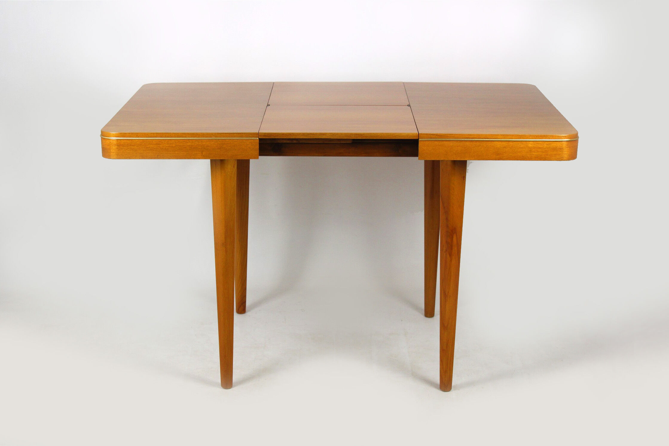 Square oak veneered folding table from Jitona, 1960