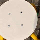 Set of 2 vintage children's stools in playful tubular metal produced by MMO Paris in 1999
