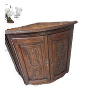 2 Louis XVI style corner cabinets