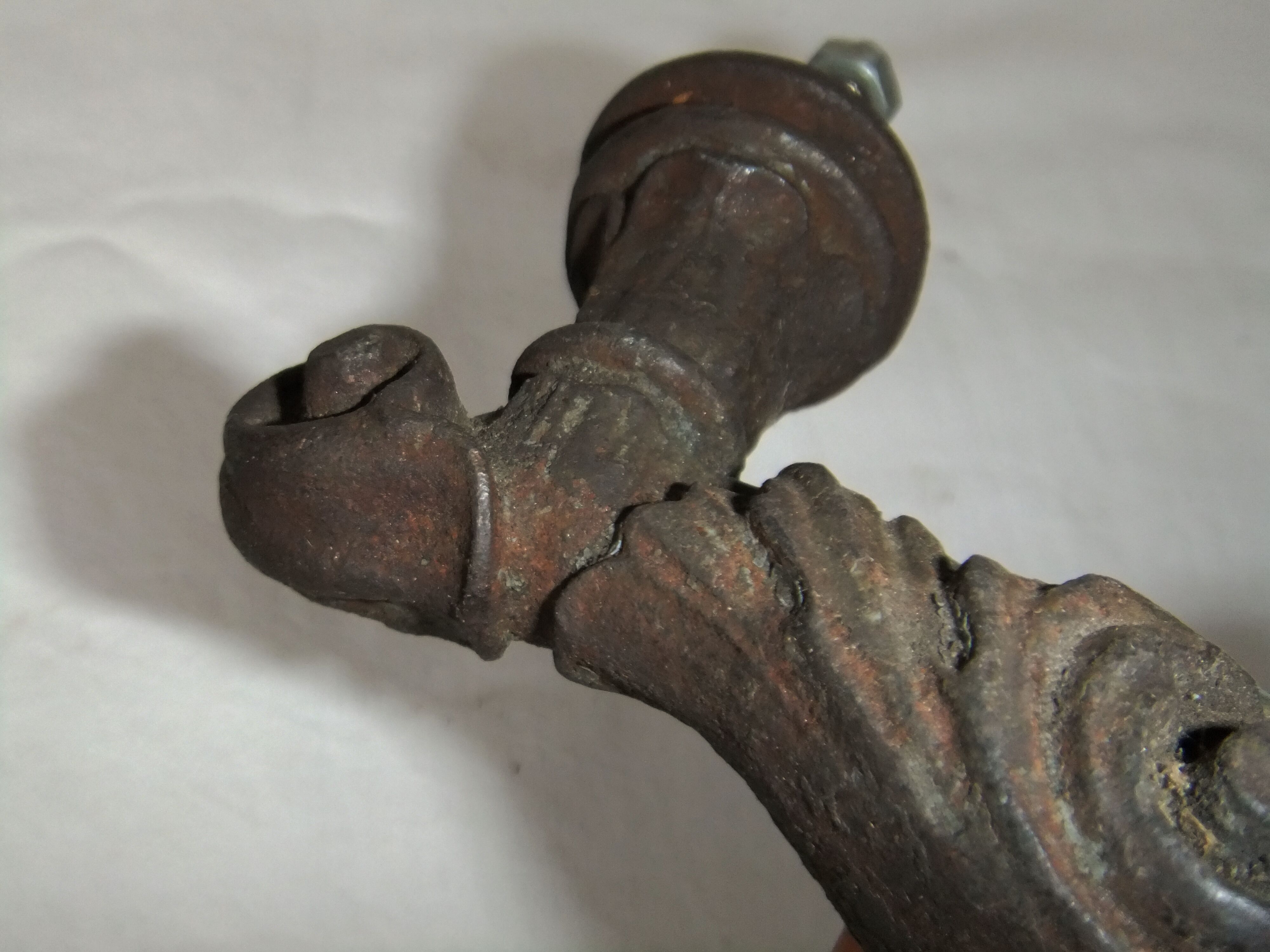 Cast iron door handle