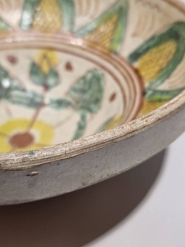 Plat ancien céramique marocaine Mokhfia