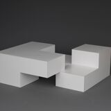 Table basse sculpturale minimaliste, années 1980