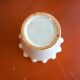 Celedon baby blue flower pots with ruffled lips set of 3