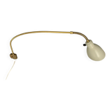 articulated brass wall light - Sweden 1960s