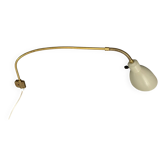 articulated brass wall light - Sweden 1960s