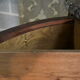 Louis XVI-style half-moon mahogany chest of drawers