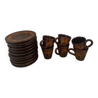 Vallauris, ceramic coffee service