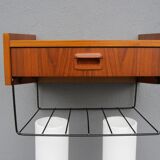 Scandinavian teak wall shelf