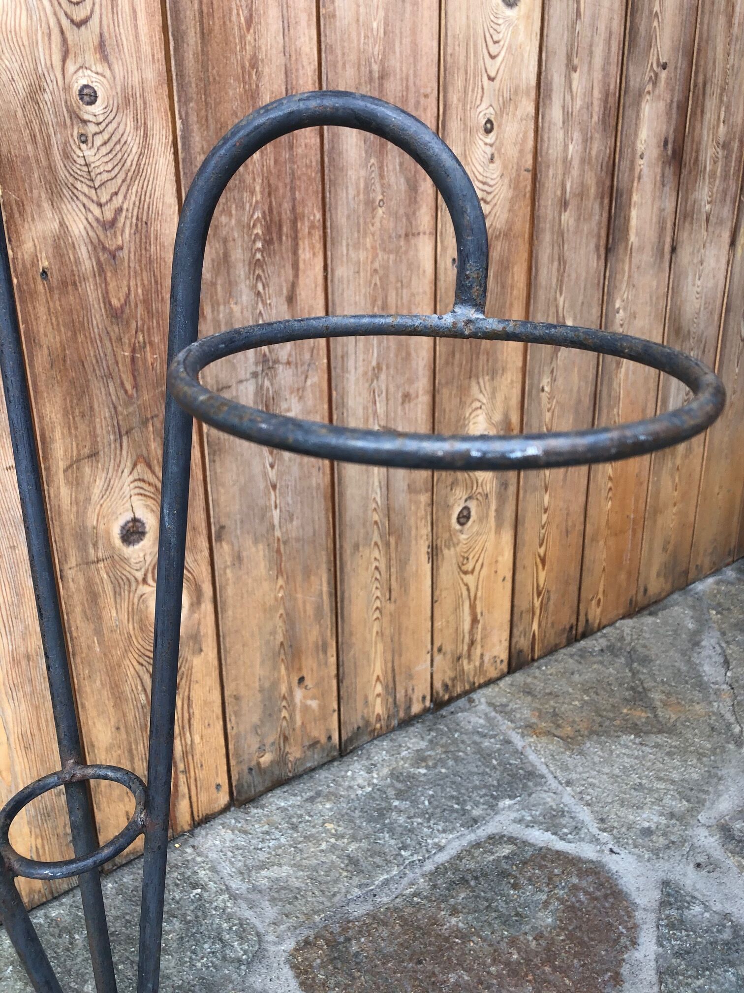 70's iron plant door