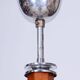 Art Deco Chandelier in Chromed Steel, Walnut and Glass, Czech, 1920s