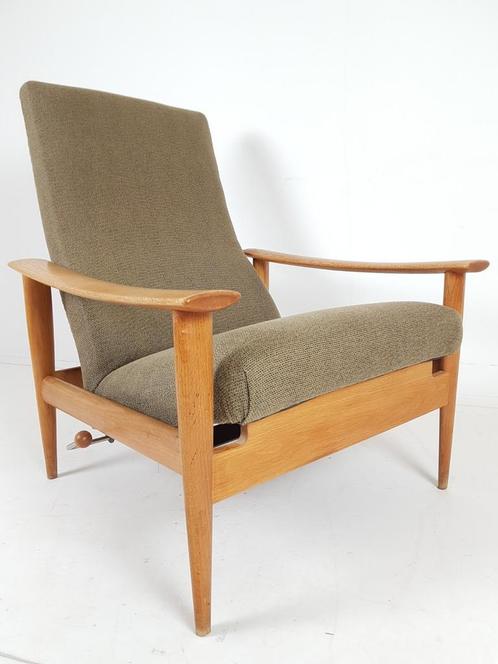 Fauteuil Danois Vintage Ajustable | fauteuil relax vert