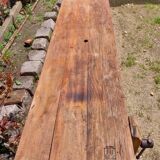 Wooden carpenter's workbench