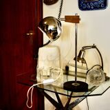Vintage eye ball desk lamp from switzerland temde 1970
