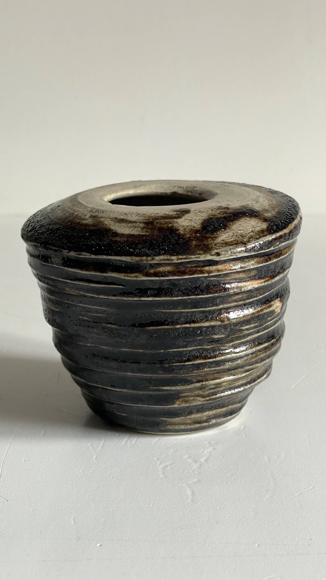 Vintage Brutalist Handmade Vase