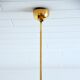 Vintage art deco yellow opaline basin pendant light