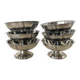 Coupes basses en inox bords festonnés