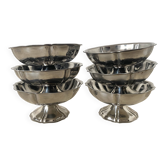 Coupes basses en inox bords festonnés