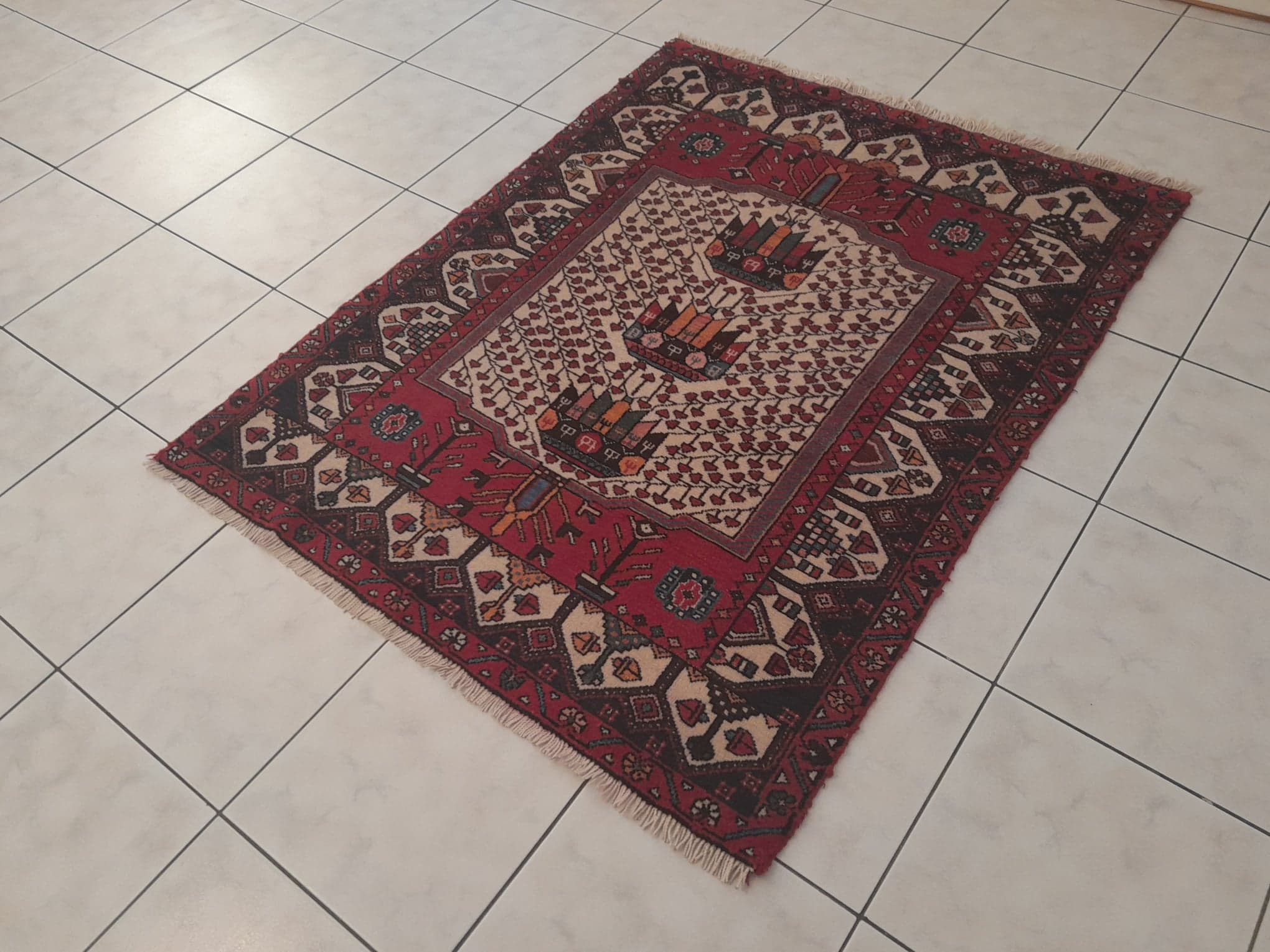 Handmade Persian rug Afshar 145x110cm