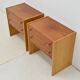 Pair of mid-century Bedside Tables,Bucovice,1970's.