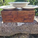 Sarreguemines Digoin plates and dish, Pétrus series