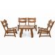 Set of 4 lounge chairs and coffee table by Dittmann & Co for AWA, The Netherlands 1960s