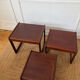 Nest of tables in teak from the 1960s.