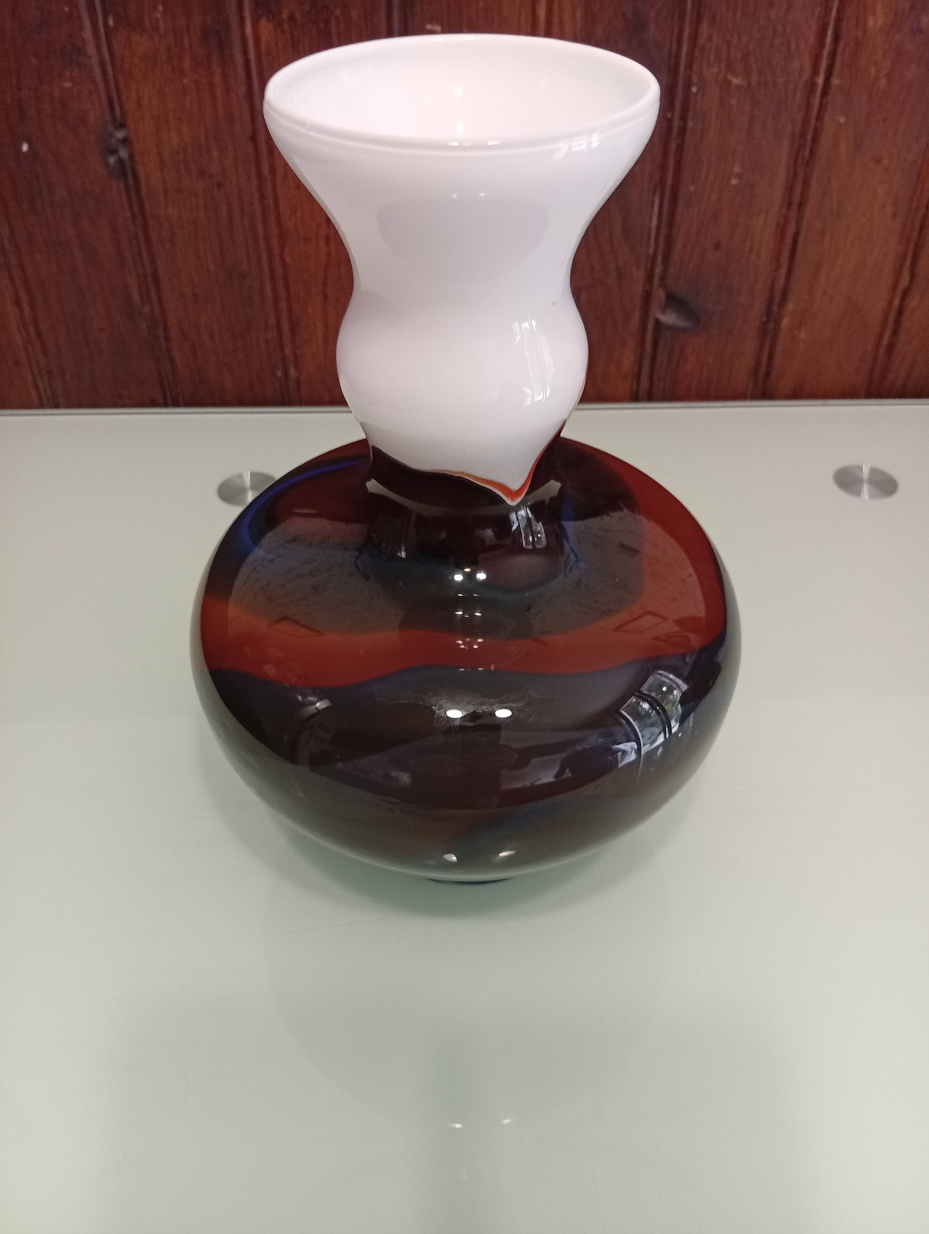 Vintage Opaline Glass Vase