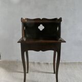 wooden bedside table with 1 drawer, 19th century