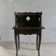 wooden bedside table with 1 drawer, 19th century
