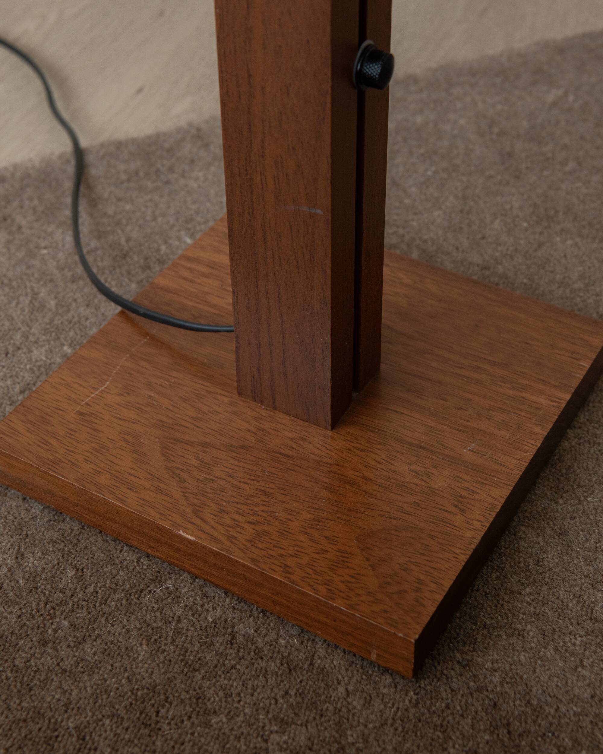 Postmodern Adjustable Wood Floor Lamp by Bellino, 1990s