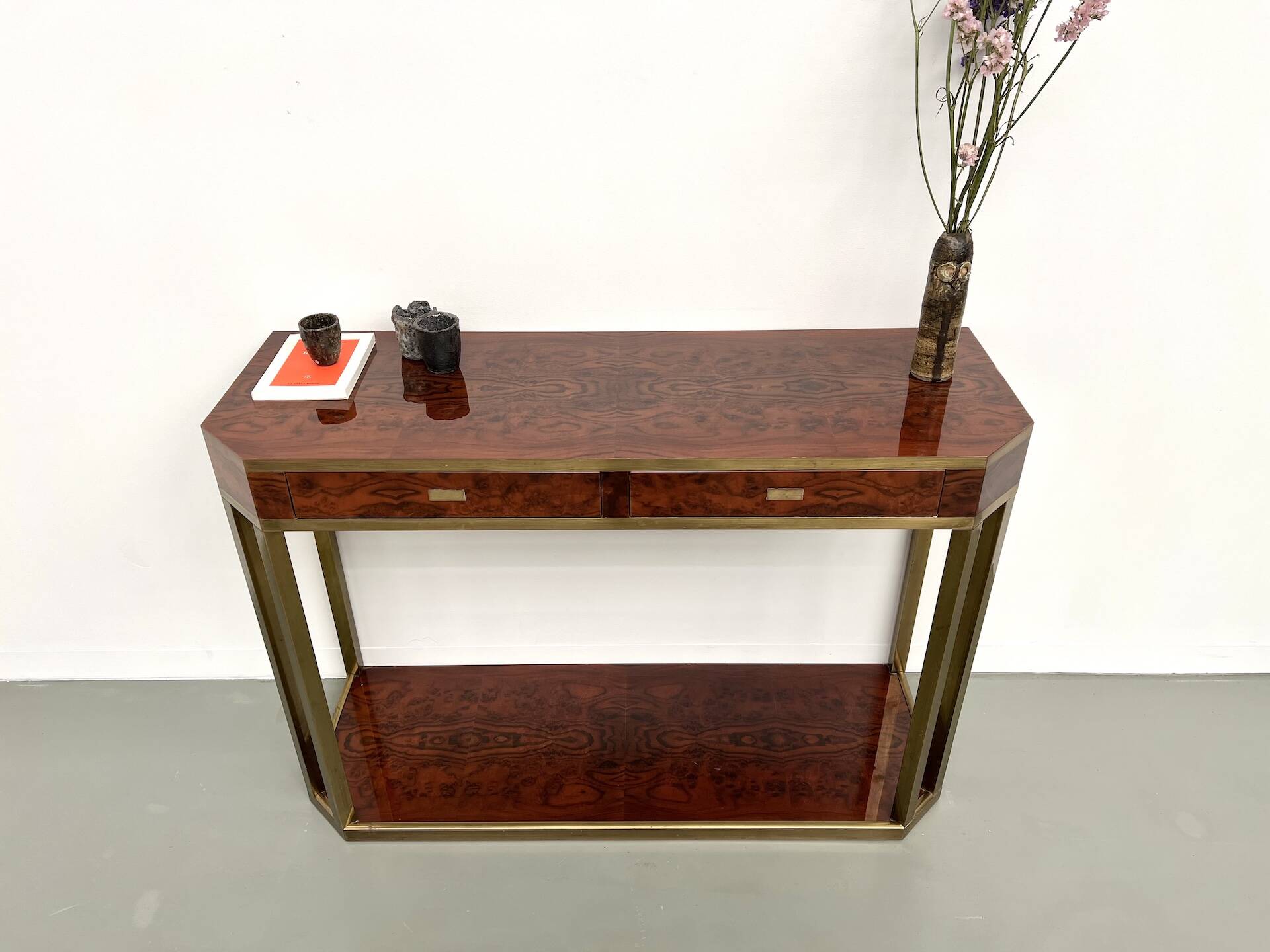 Jean-Claude Mahey lacquered console table