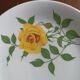 7 EPIAG Dallwitz dessert plates decorated with yellow roses